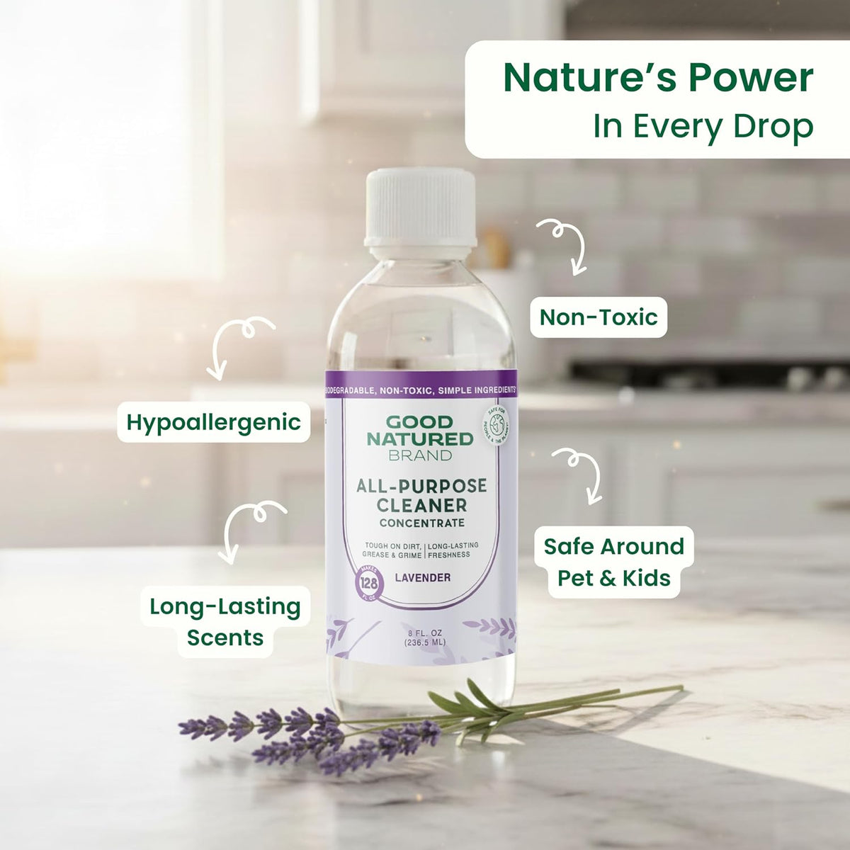 Carpet Deodorizer 31 oz Lavender & All-Purpose Cleaner Concentrate 8 oz Lavender