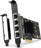 4 Port Gigabit PCIe RJ45 Network Card with Intel I350-T4 Controller