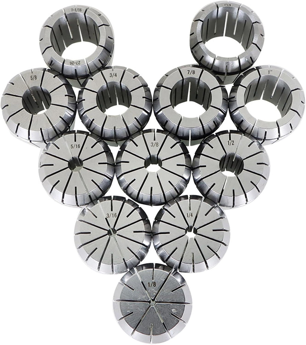 WFLNHB 12Pcs ER40 Collets with Common Size 1/8-1-1/8 Inch