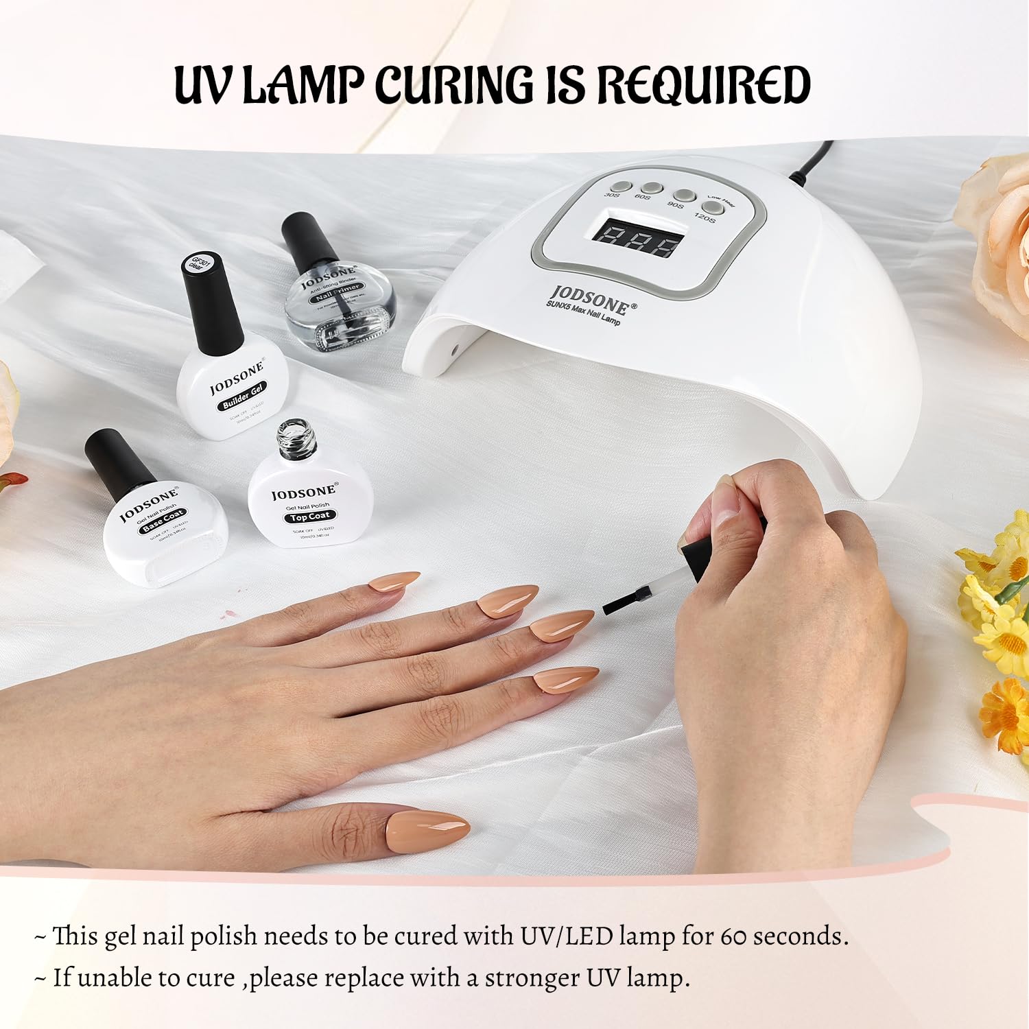 4 Bottle 10ML Nail Primer Base Coat Top Coat and Builder Gel Glossy Durable Long Lasting Gift for Girls at Home Salon