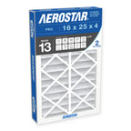 16x25x4 Air Filter MERV 13, Home AC HVAC Furnace Filter, 2 Pack