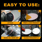 Microfiber Cutting Pads 5 Inch, Heavy Duty Polishing Pads for Dual Action Polisher, Scratch & Swirl Remover, Car
