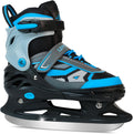 Adjustable ice Skates for Kids Boys Girls, 4 Size Triple Protection Beginner Figure Blades with Ankle Support for