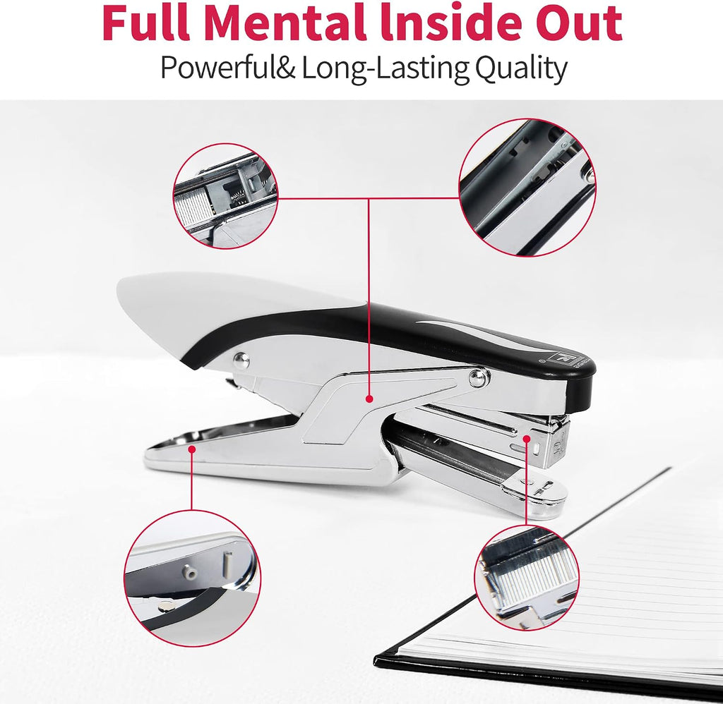 Stapler Heavy Duty with 1000 Staples and Staples Remover, 20 Sheet Capacity, Office Desk Stapler for Stapling Home