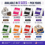 White Packing Paper Sheets for Moving | Small Size Wrapping Paper Newsprint - Must Have in Your Moving Supplies |