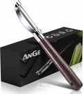 Premium Vegetable Peeler, Stainless Steel Potato Peeler with Ergonomic Wood Handle, Sharp Veggie Peeler for Potatoes