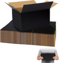 10x7x6 Black Shipping Boxes, 30 Pack Large Mailer & Packaging Boxes for Small Business, Heavy Duty Corrugated