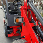 Electric Wheel Loader, Battery Powered Compact Loader with Bucket