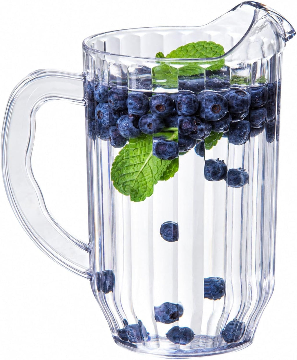 47 oz Clear Plastic Water Pitcher, Beer and Juice Jug, 1 Ct