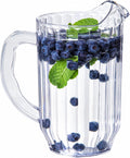 47 oz Clear Plastic Water Pitcher, Beer and Juice Jug, 1 Ct