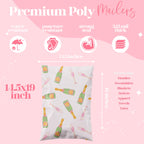 Poly Mailers 14.5x19, Champagne, 100 Pack
