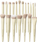 Buttery Blends Brush Set 18Pcs Face&Eye Makeup Brushes Set labeled