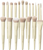 Buttery Blends Brush Set 18Pcs Face&Eye Makeup Brushes Set labeled