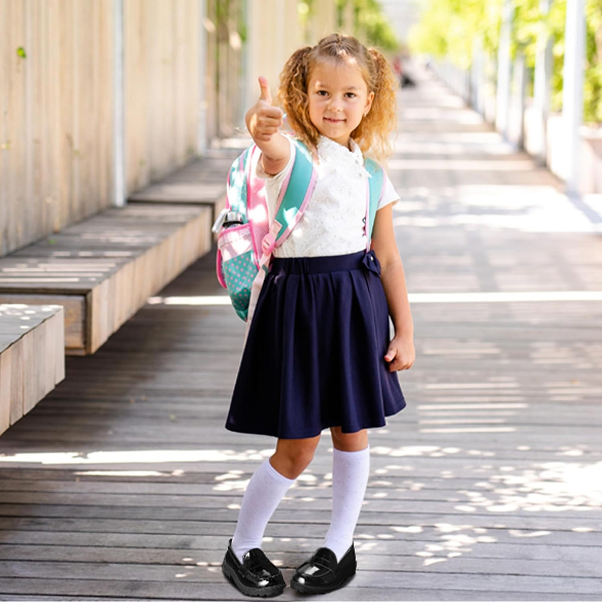 Toddler Girls Penny Loafers School Uniform Shoes