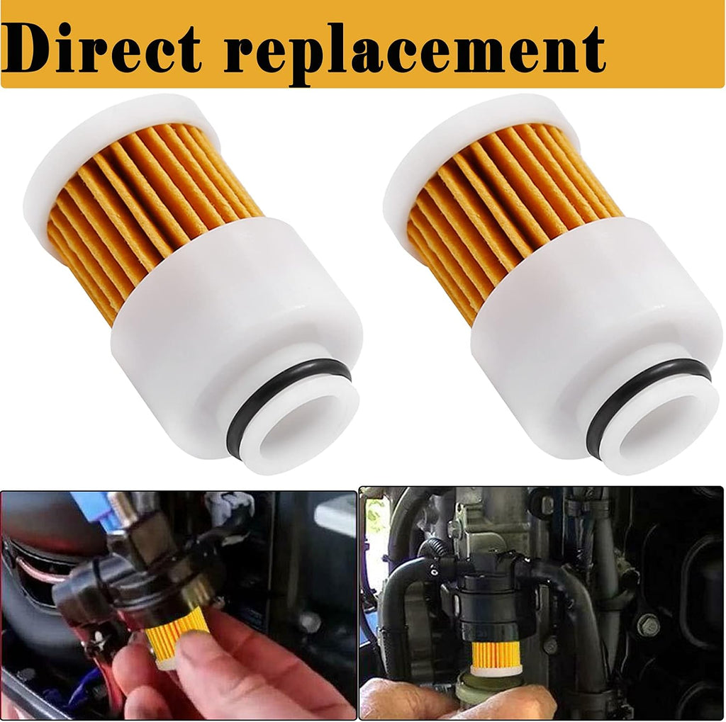 2 Pack Fuel Filter Compatible with Mercury Outboard Yamaha 50HP 60HP 75HP