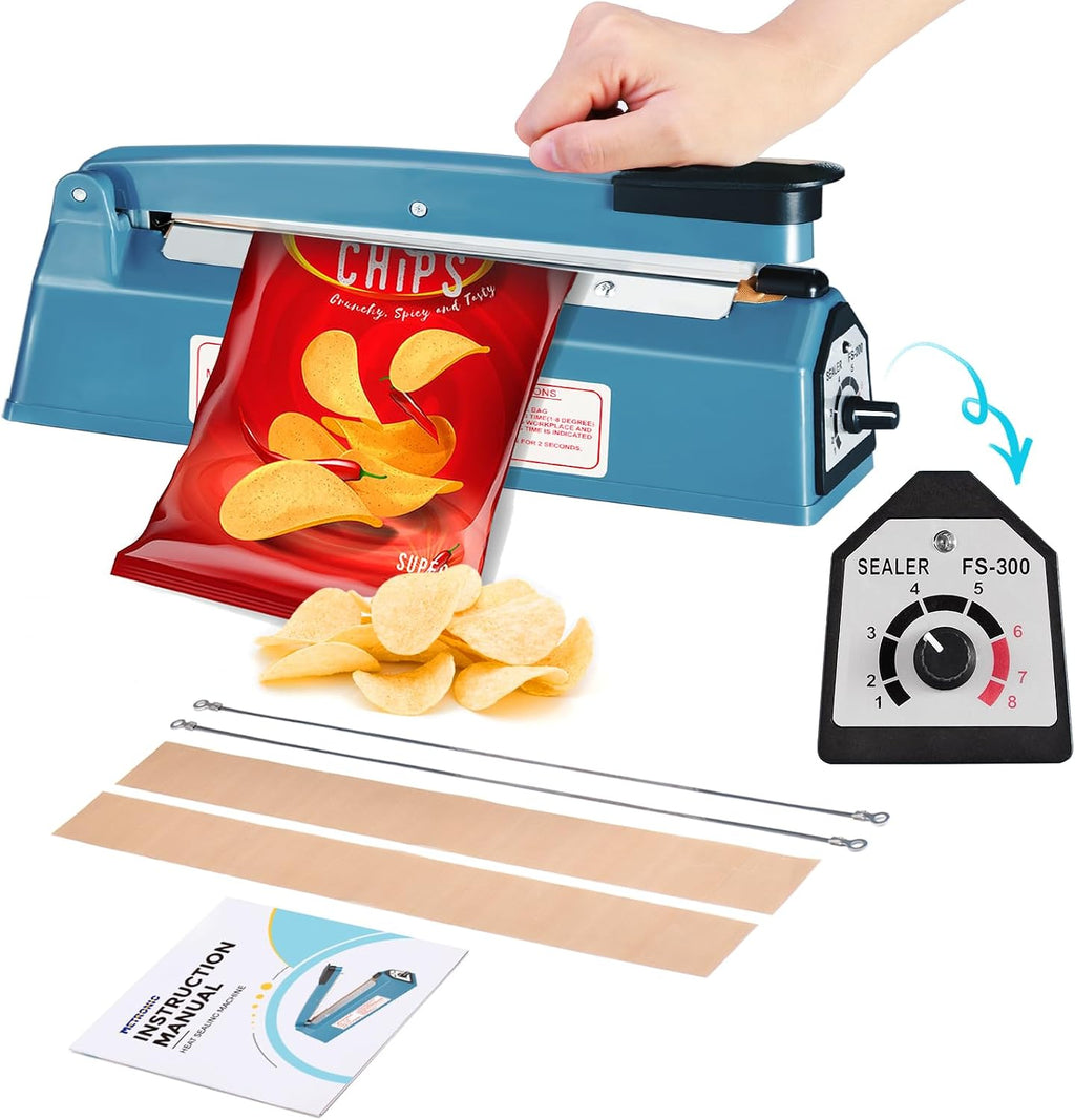 12 Inch Impulse Heat Sealer, Manual Bags Sealer