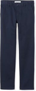 Girls and Toddlers' Flat Front Uniform Chino Pant with Adjustable Waist