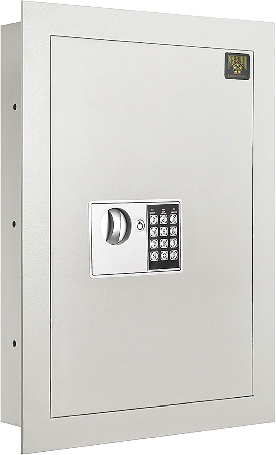 In-Wall Safe with Keypad and 2 Manual Override Keys - Protect Money, Jewelry, and Passports at Home or Business by