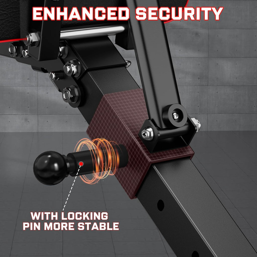 Adjustable Weight Bench - Workout Bench Press for Home Gym | Foldable Incline Decline Sit up Exercise Bench for Full