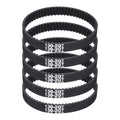 MECCANIXITY 5Pcs 130mm GT-2 Timing Belt 6mm Width 2mm Pitch Closed Loop