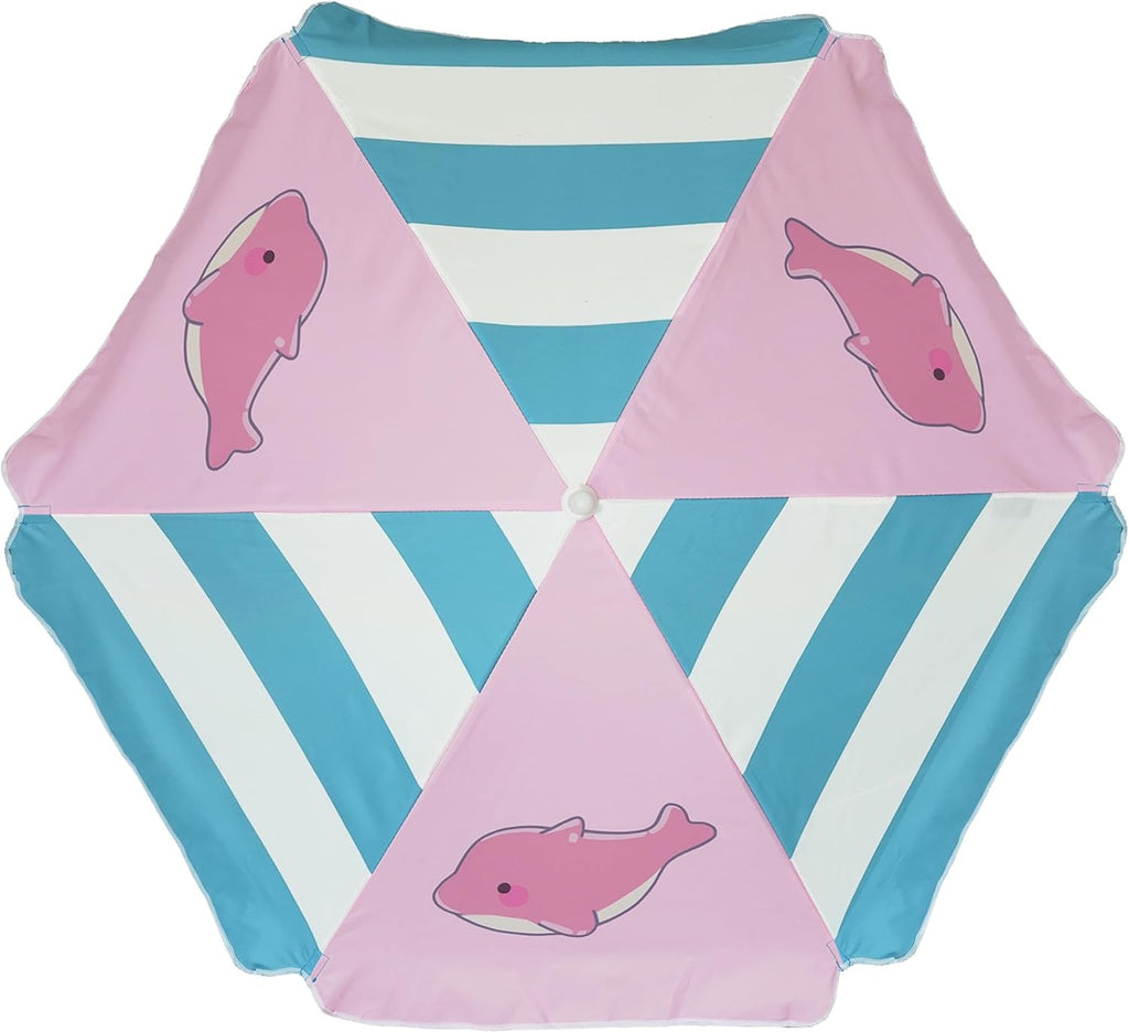 47 Inch Seaside Beach Umbrella for Sand Box Water Table - Kids shade Umbrella for children Beach Camping Garden