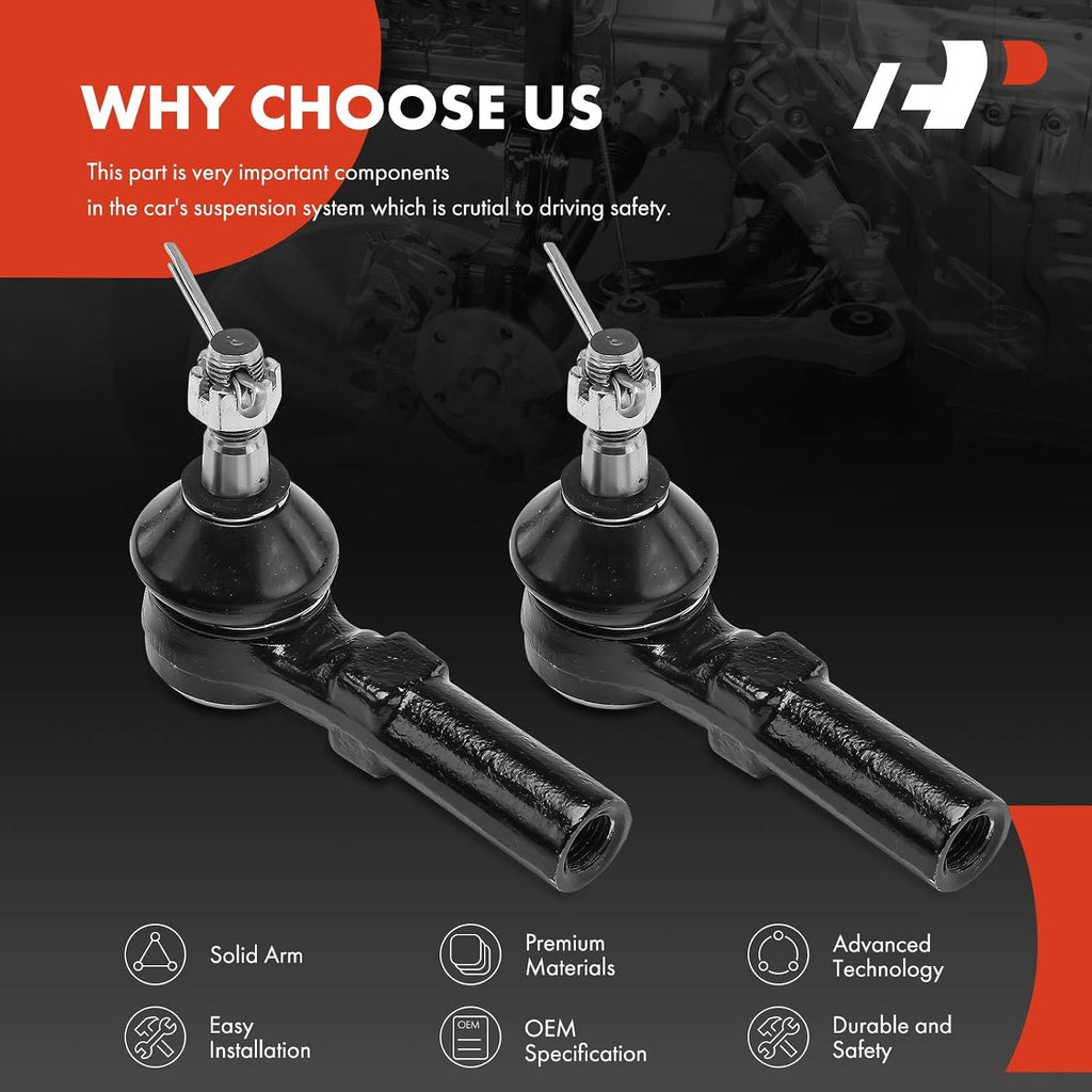 A-Premium Front Outer Tie Rod End, Compatible with Mazda