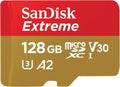 128GB Extreme microSDXC UHS-I Memory Card with Adapter - C10, U3, V30, 4K, 5K, A2, Micro SD Card - SDSQXAA-128G-GN6MA