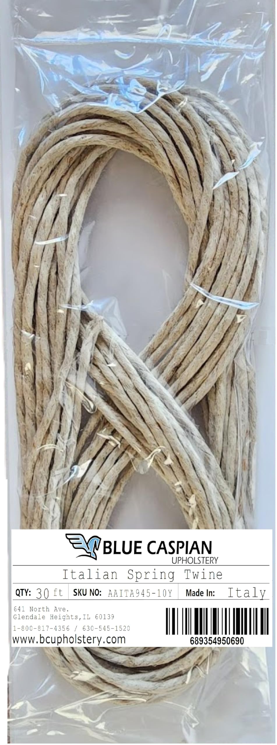 Italian Spring Upholstery Twine - 10 Yards