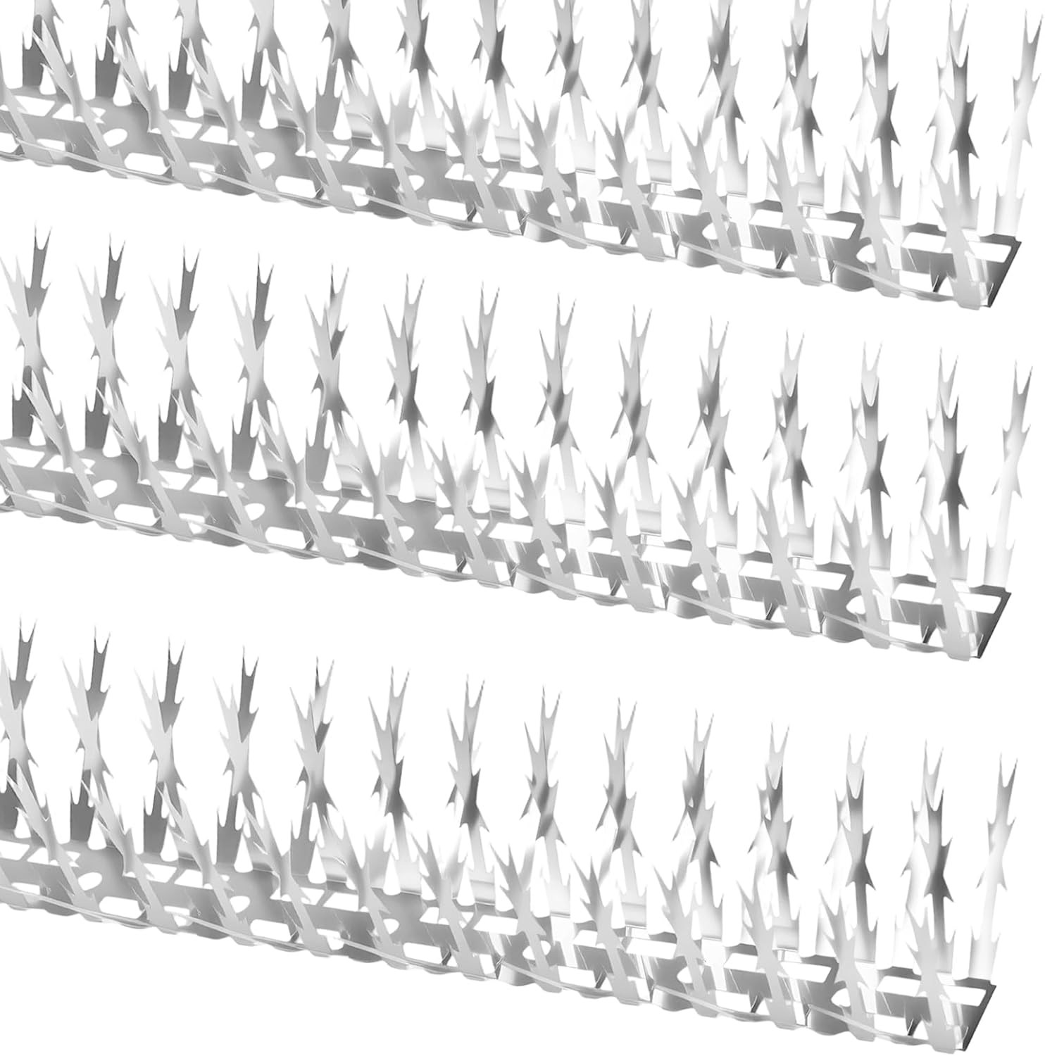 Bird Spikes for Outdoor – 5 FT Stainless Steel Pigeon Spikes to Help Keep Birds, Squirrels, and Woodpeckers Away –