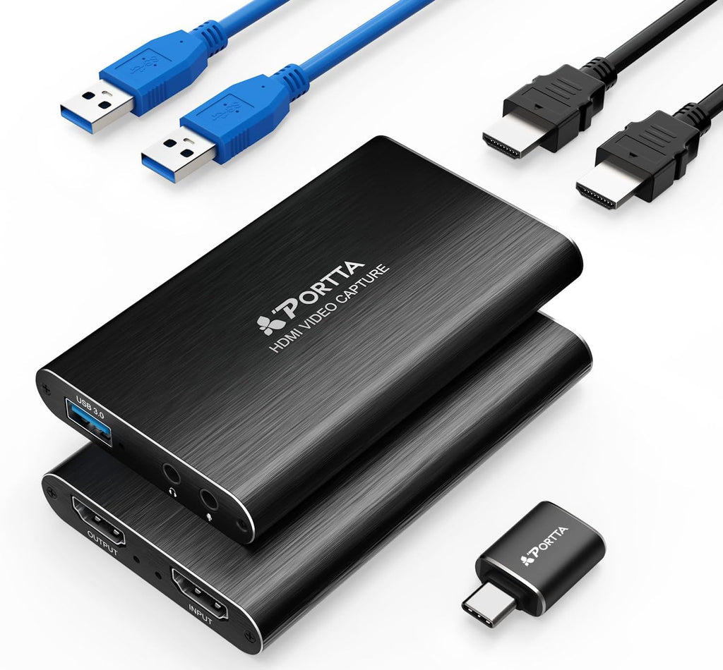 HDMI Video Capture Card, Stream and Record in 1080P60 with Ultra-Low Latency, 4K HDMI in/Loop Out, USB 3.0 to PC
