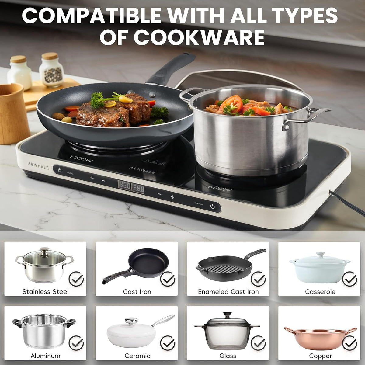 Countertop 2 Burners, Electric Hot Plate