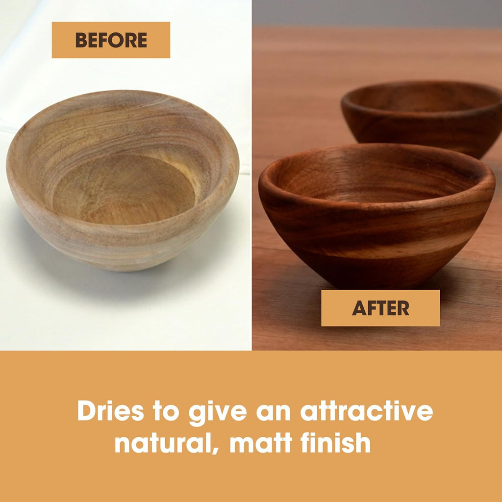 Pure Tung Oil for Wood | Non-Toxic Food Grade Water Resistant Tung Oil | Finish & Seal Natural or Stained & Treated