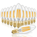 Candelabra Light Bulbs 60W Eq, 2700K Dimmable, E12 LED Bulb 12 PCS