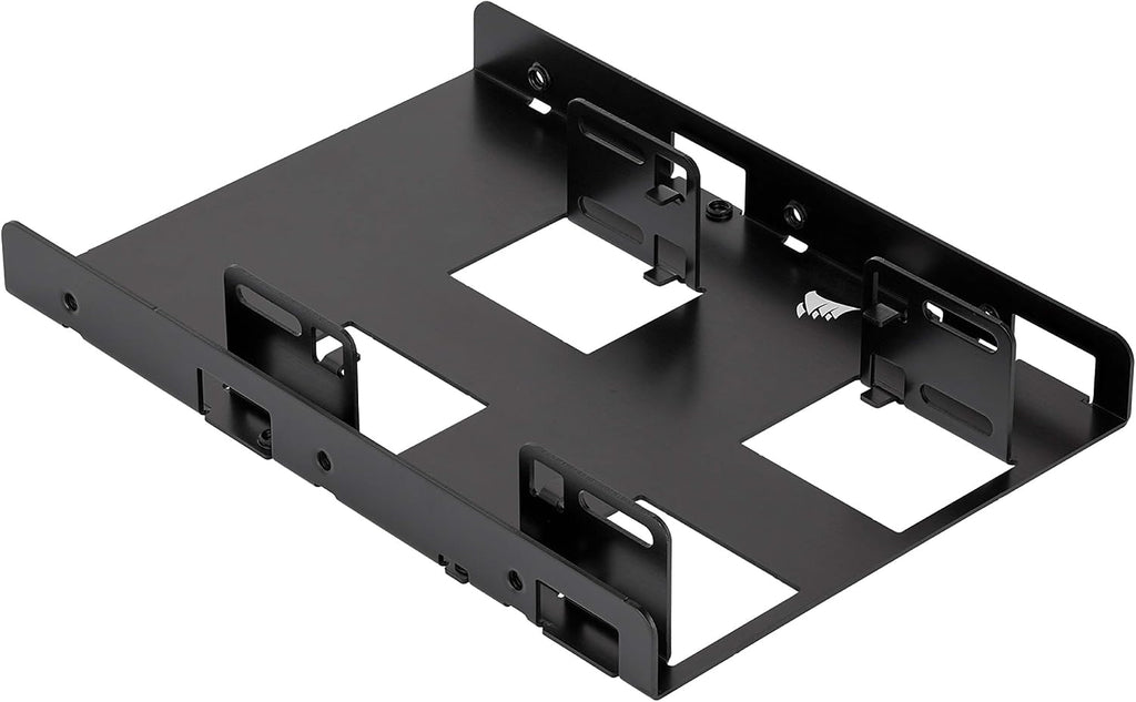 Corsair Dual SSD Mounting Bracket (3.5” Internal Drive Bay to 2.5", Easy Installation) Black