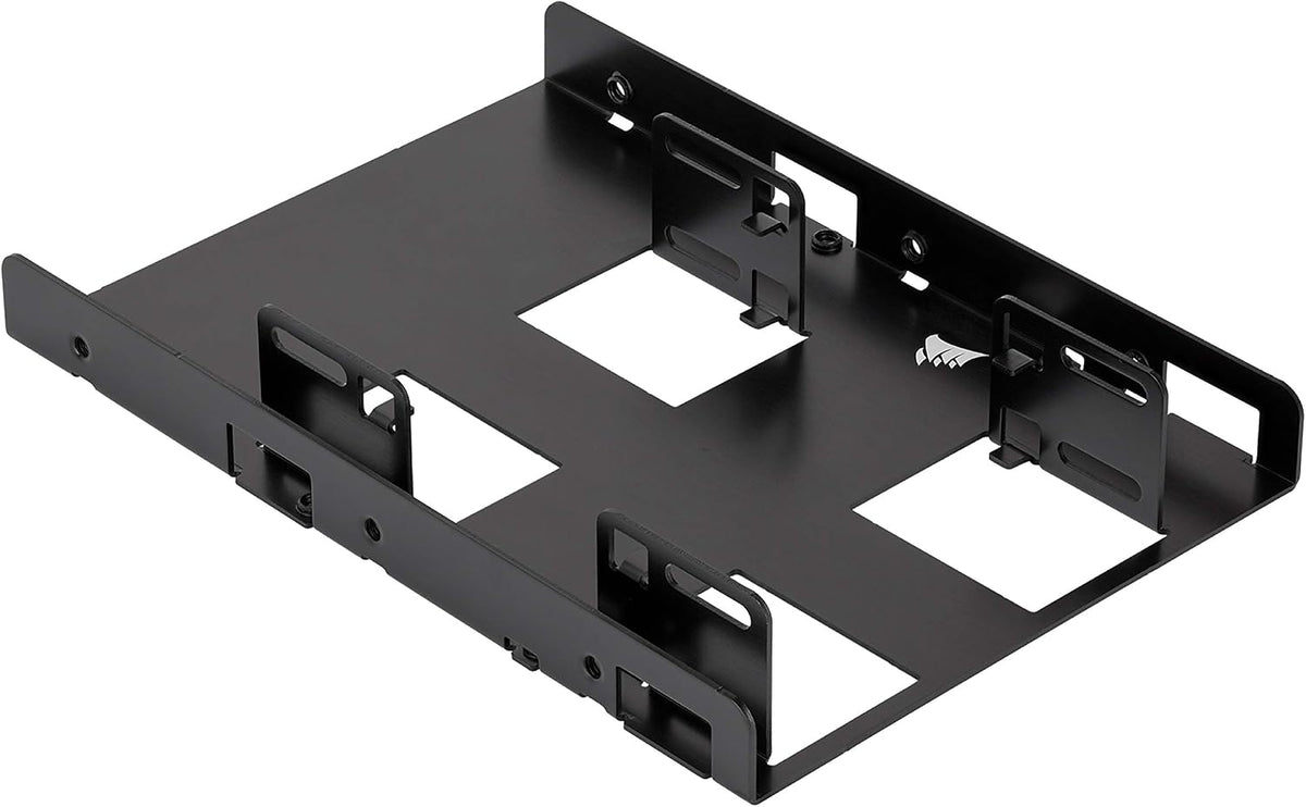 Corsair Dual SSD Mounting Bracket (3.5” Internal Drive Bay to 2.5", Easy Installation) Black