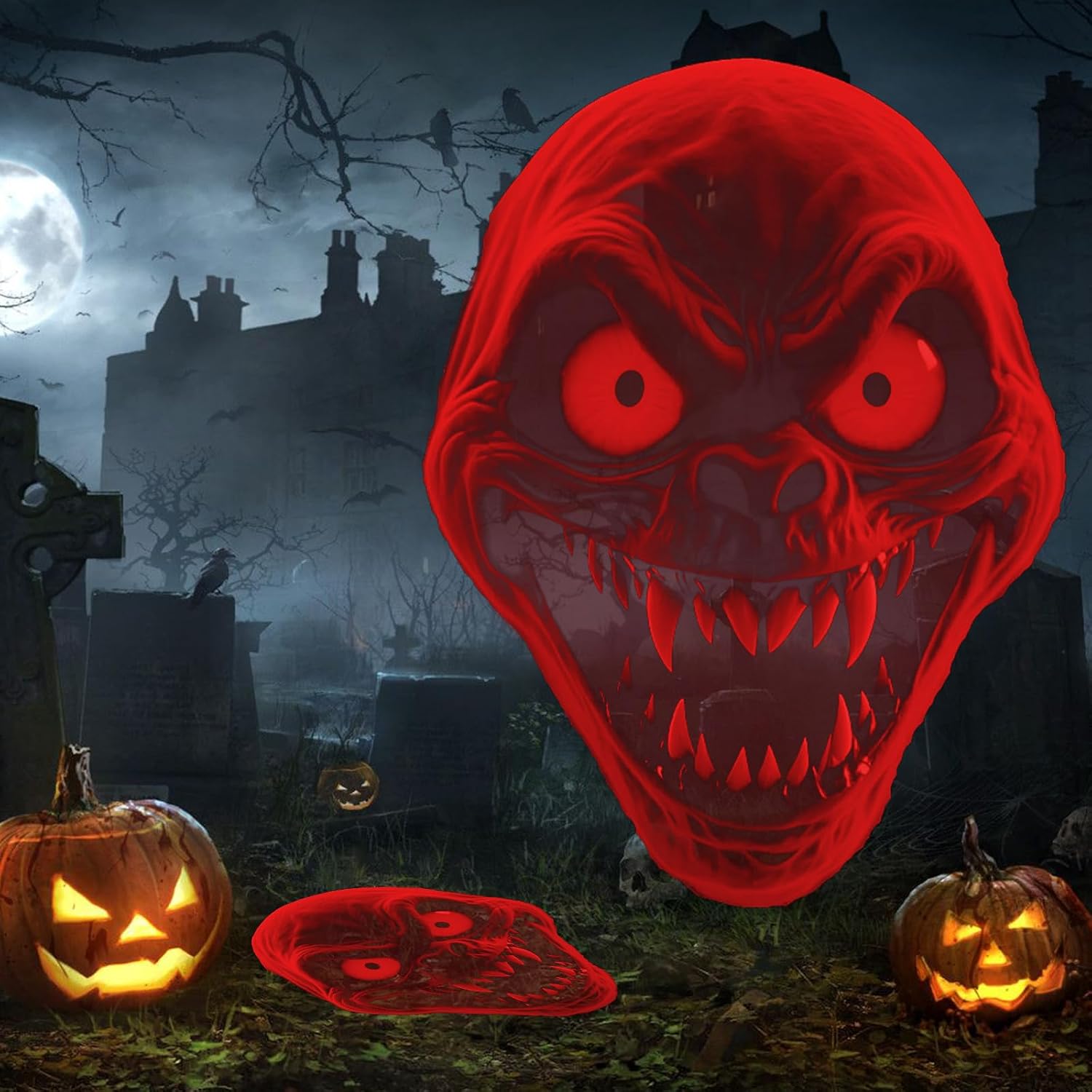 12 in 1 Halloween Projector Outdoor,3D Dynamic Halloween Decorations,Clearer