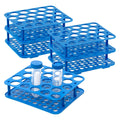 25-Well Centrifuge Tube Rack, Detachable Stand, φ1.02 inch, 5 PCS | Lab-grade Polypropylene, Individual Packaged, Blue