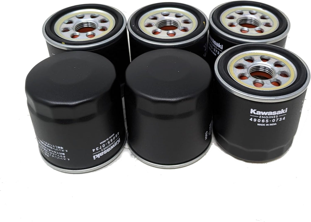 Kawasaki (6-Pack) 49065-0734 Oil Filter Fits 49065-7010, 49065-0724 OEM