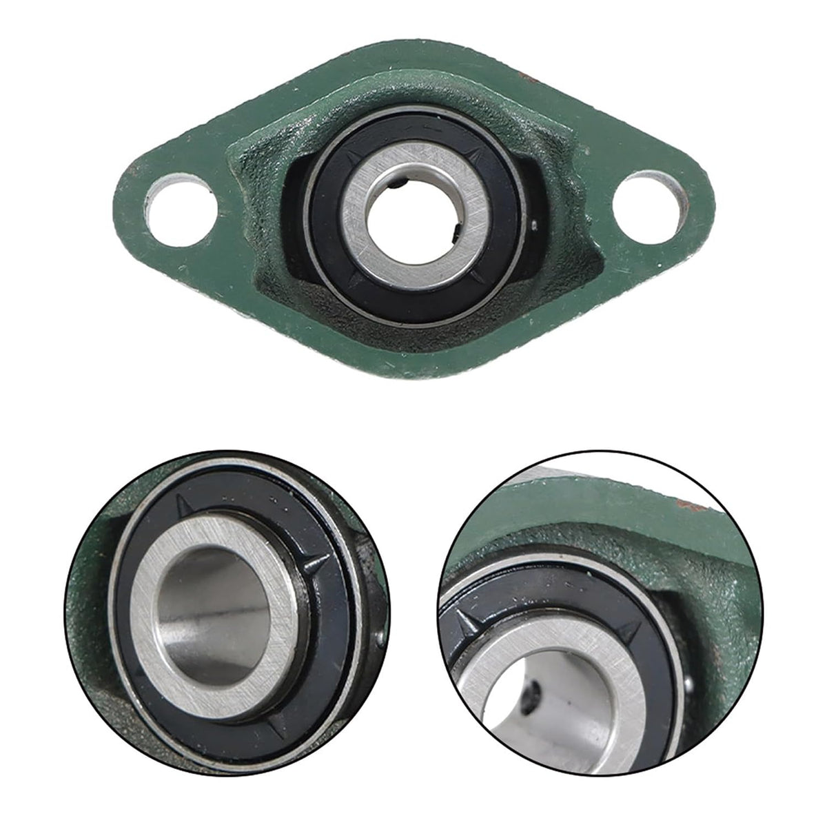 kimllier 10Pcs UCFL202-10 5/8 Inch Bore Bearings 2 Bolt