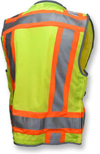 SV55 Hi Vis Type R Class 2 Engineer Safety Vest, Hi-Vis Green, M