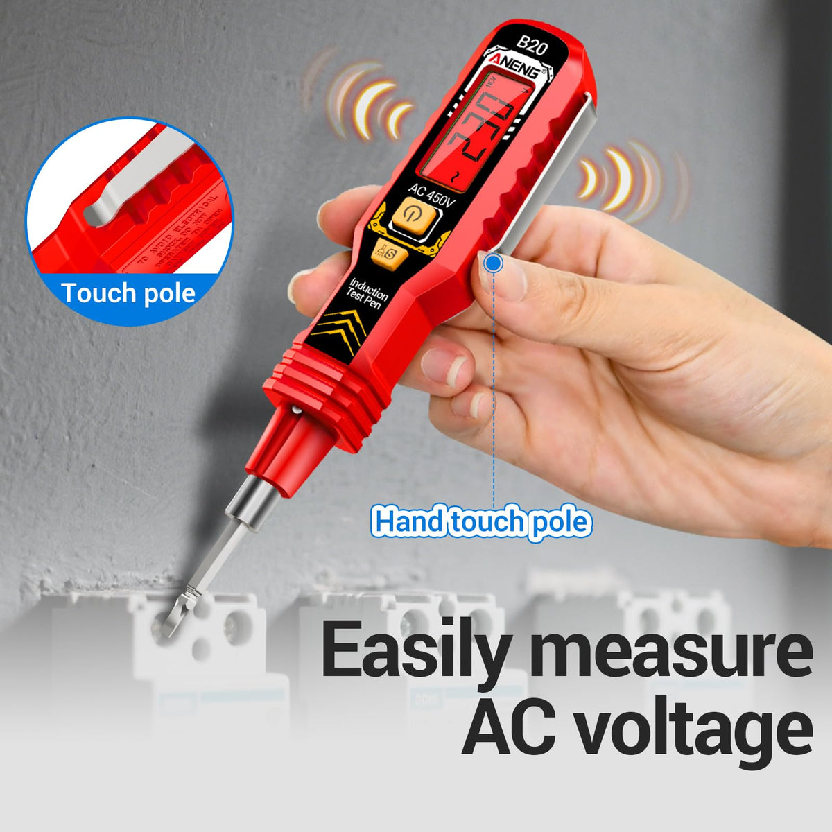 ANENG Non-Contact Voltage Tester, Double-Head Slotted/Crosshead Screwdriver