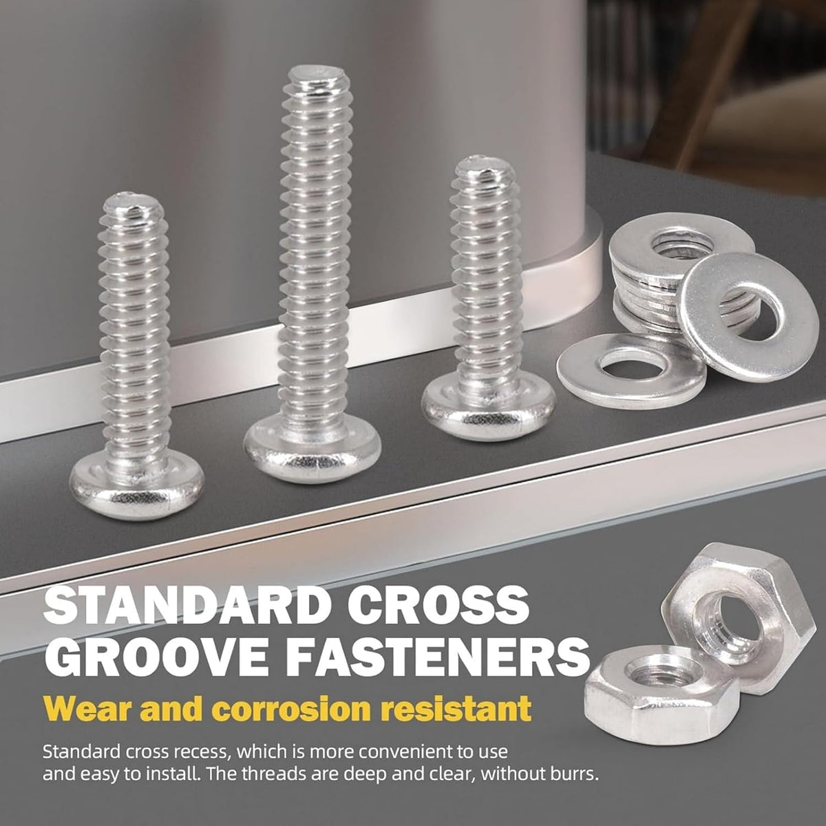 180 PCS Bolt Combination Kit #10, 3/8", 3/4", 1"