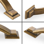 10 Pack 3 Inch Cabinet Pulls Antique Brass Kitchen Cabinet Handles Zinc Alloy Drawer Pulls Solid Cabinet Hardware