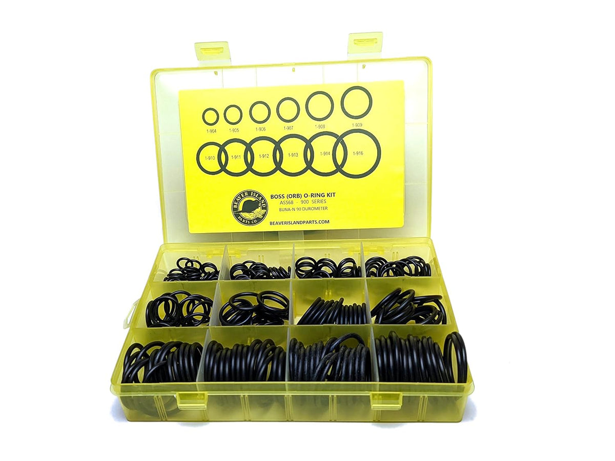 Beaver Island Hydraulic O-Ring Kit, 245-Piece, Fits Boss ORB Fittings