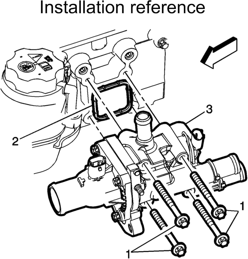 EVIL ENERGY Engine Coolant Thermostat Housing, Aluminum Thermostats Kit Compatible with 2011-2016 Chevrolet Cruze 1.8L,2012-2018 Chevrolet Sonic 1.8L 1.6L,2013-2018 Chevy Trax 1.8L, 25192228, 902-033