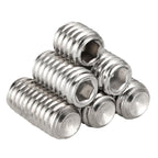 50 PCS #8-32 x 1/4" Set Screws, Internal Hex Head Allen Drive Cup Point Screws with Hex Key Wrench, 304 Stainless Steel