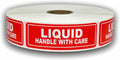 Liquid Labels 1x3 Shipping Handle with Care Fragile Adhesive Stickers