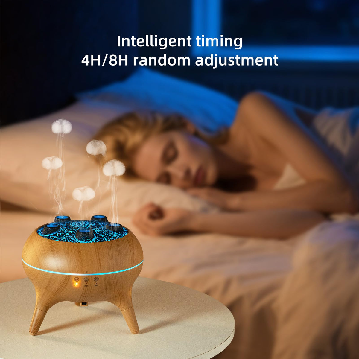 Essential Oil Diffuser 250ML,Jellyfish Diffuser Air Humidifiers Sound Pickup Ultrasonic Aromatherapy Diffuser Remote