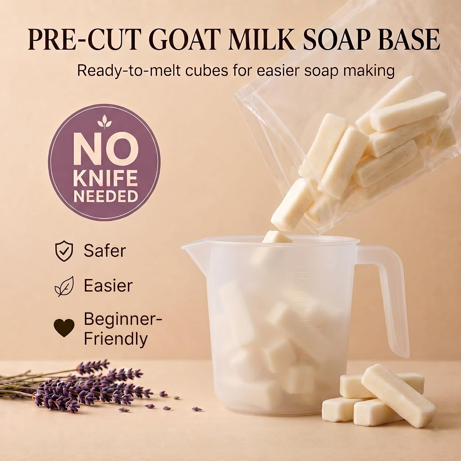 Goat Milk Soap Making Kit for Adults & Beginners – Complete DIY Set with 2lb Soap Base, 6 Scents, Molds & Gift Boxes