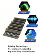 4pcs 255-3M-9 HTD Timing Belt, 255mm Length x 9mm Width x 2.4mm Height, 3mm Pitch, 85 Teeth，Closed Loop Pulley Timing Belt